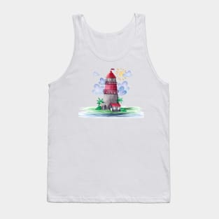 Lighthouse Watercolor Tank Top